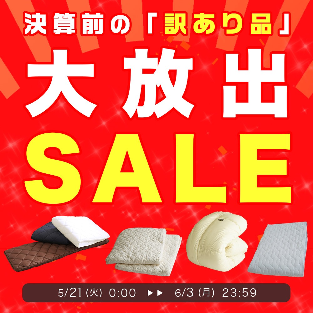 決算前の訳あり品大放出SALE
