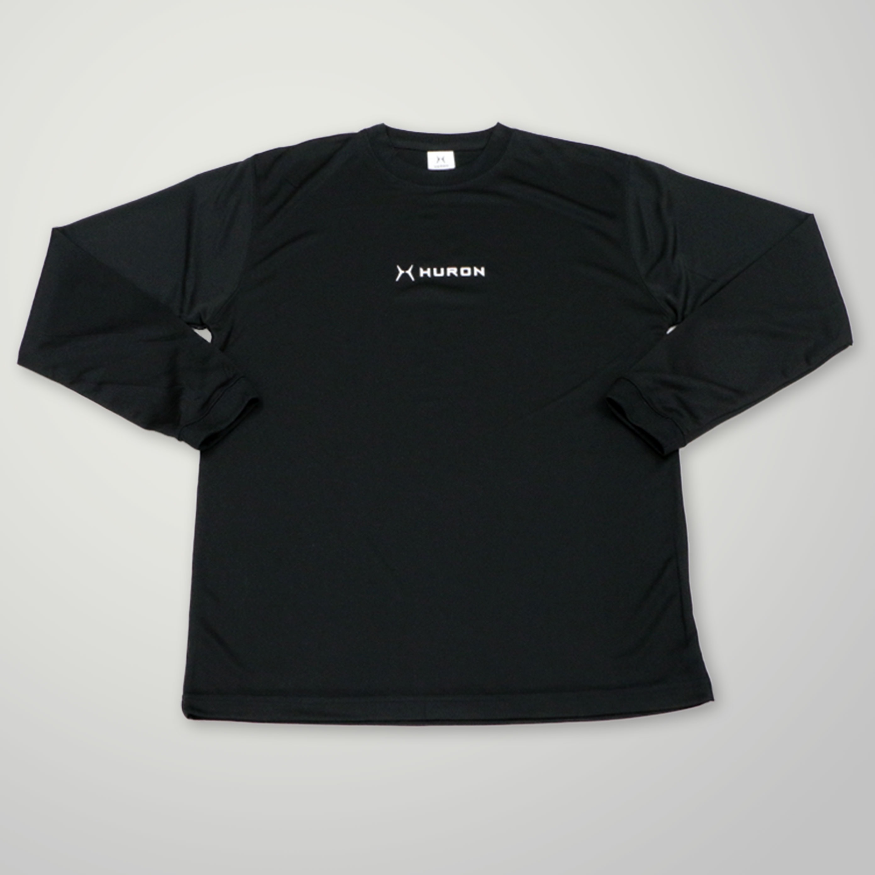 HURON リカバリーウエア ロングスリーブTシャツ ブラック
