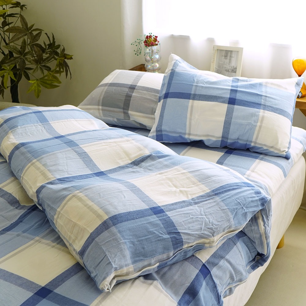 綿100% 先染め洗いざらし布団カバー イメージ