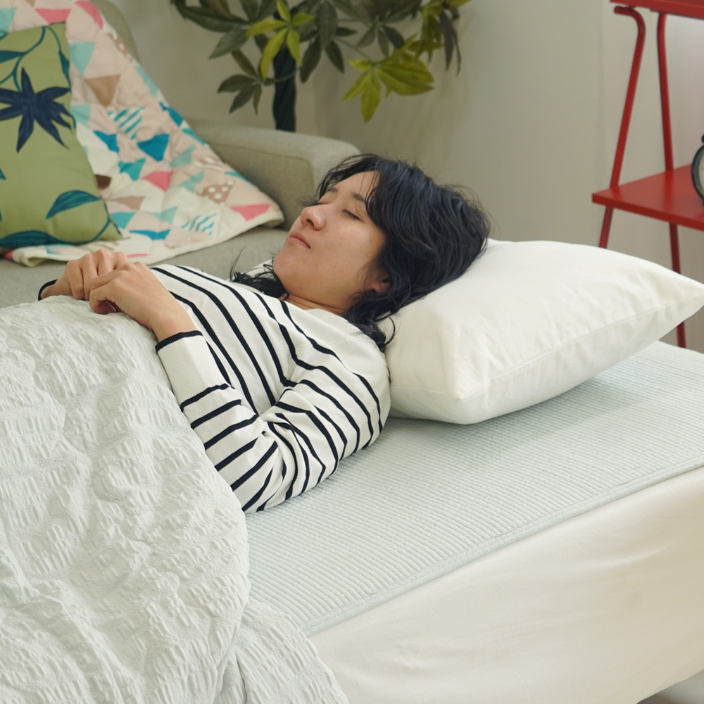 ヌビ 水洗い加工 敷パッド 使用イメージ