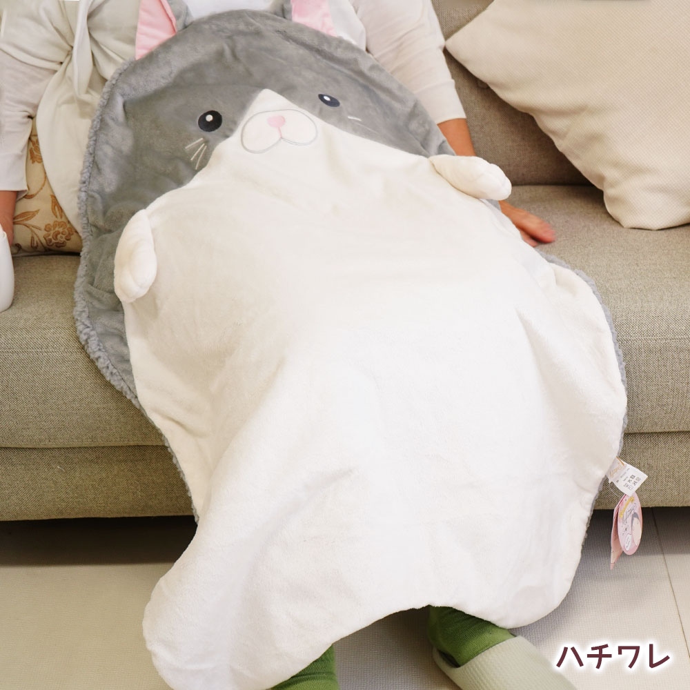 アニマル ハーフケット ひざ掛け 毛布 使用イメージ