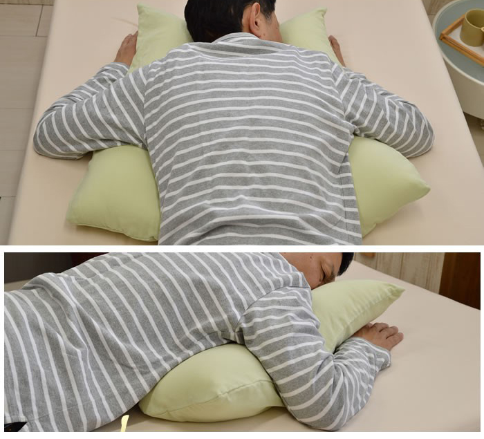 50肩専用枕 うつ伏せで寝る場合