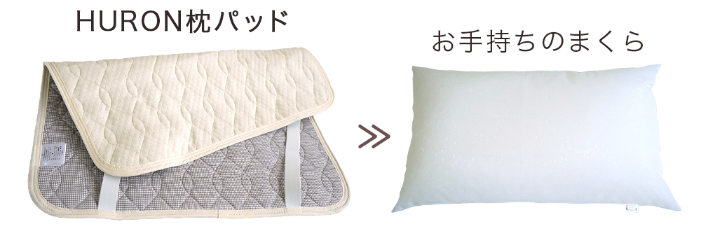 リカバリー枕パッドの着け方