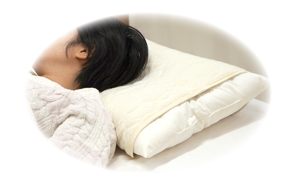 リカバリー枕パッド使用イメージ